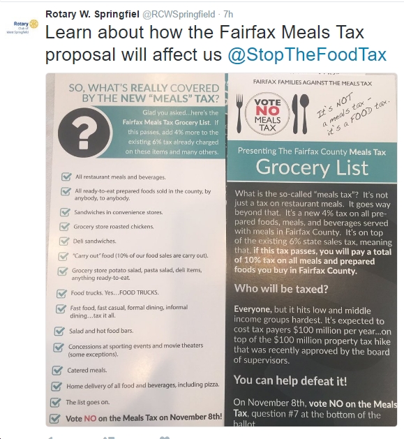 Who’s Behind the “Stop the Food Tax” Organization in Fairfax County