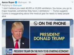 Friday News: “U.S. Now Leads the World in Confirmed Coronavirus Cases”; “On Coronavirus, We’re #1”; Idiot-in-Chief Says He Doesn’t “believe you need 40,000 or 30,000 ventilators”; “House set to vote Friday on $2 trillion stimulus as coronavirus crisis worsens”