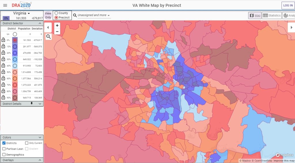 Racial Diversity Maps of Virginia, “in TEN gradations, in over 5