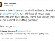 Friday News: “Trump ducks debate, a dire sign from an incumbent”; “Trump Lights a Match That Incites Violence in Michigan”; “Trump’s Feral Fox Interview”…Insanely/Falsely Claims Gov. Northam “Executed a Baby”; “Reelect Sen. Mark Warner”