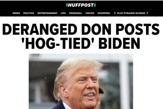 Biden Campaign Slams Trump For ‘Inciting’ Violence Following Hog-Tied Biden Post (huffpost.com)