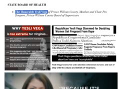 Glenn Youngkin’s Most Extreme, Bizarre Appointment Yet? Extremist Yesli Vega – Who Doubts Pregnancy After Rape – to the State Board of Health?!?