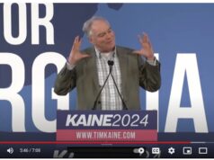 Video: On His Kickoff Tour, Sen. Tim Kaine Says 2024 Election Is a Battle Against “the most skilled and significant tear-down artist ever in the history of this country” – Donald Trump