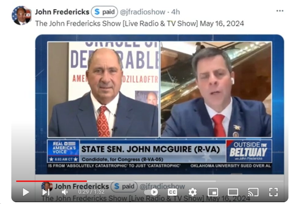 VA05 Far-Right-Extremist Rivals Bob Good and John McGuire Make Unholy Pilgrimage to Trump’s Trial in NY; McGuire Trashes Good as “fake MAGA, never Trumper, traitor”