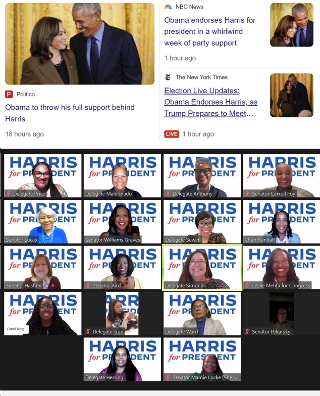 Friday News: “GDP surge: ‘The fundamentals are on the side of Harris’”; “Barack and Michelle Obama endorse Kamala Harris”; “JD Vance’s ‘Cat Ladies’ Riff Has Serious ‘Handmaid’s Tale’ Vibes”; “Zooms for Kamala Harris Draw Six-Digit Attendance, Break Records and Raise Millions”