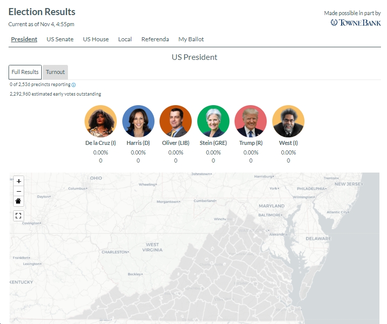 Virginia Election Results 2024 Live Blog Blue Virginia