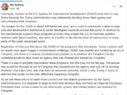 Fmr. VA Lt. Gov. Bill Bolling, a Trump Voter, Says “America does not have an Imperial Presidency” – Trump Can’t Just Unilaterally Shut Down USAID, Which “was created and funded by an act of Congress”