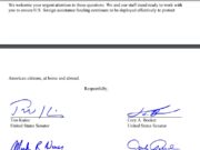 Sen. Tim Kaine Leads 37 Senators in Raising Alarm Over Trump Administration Chaos at Critical National Security Agencies