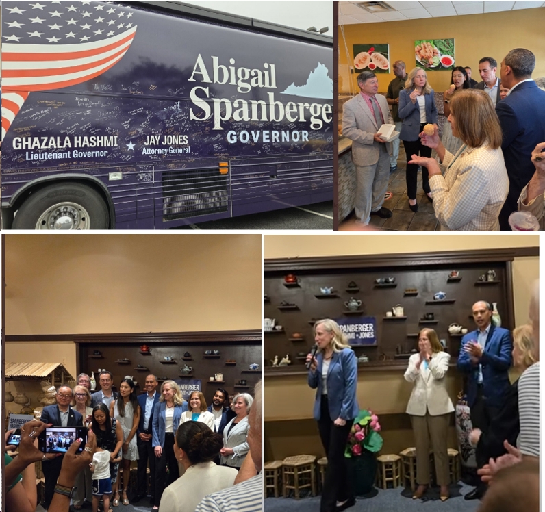 Video, Photos: Spanberger, Hashmi, Jones Visit the Eden Center in Falls Church