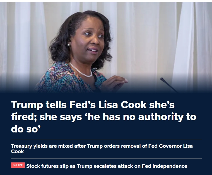 Sen. Mark Warner, Rep. Don Beyer (D-VA08) Rip Trump’s “Blatantly Illegal” “outrageous and unprecedented attempt to fire a member of the independent Federal Reserve”