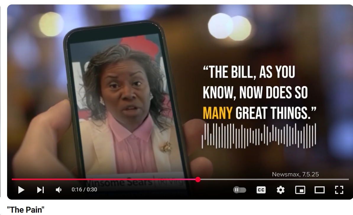 NEW TV AD: Winsome Earle-Sears Backs Trump’s Agenda That Raises Costs for Virginia Families, Kills Virginia Jobs