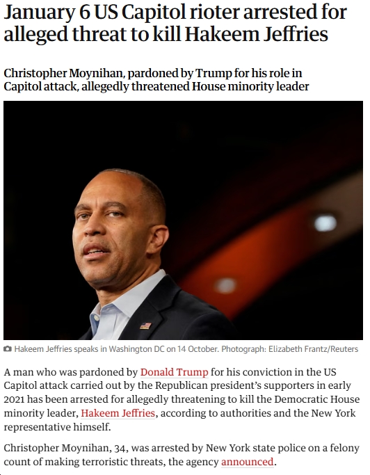 VA Speaker Don Scott on Trump-Pardoned January 6 Rioter Charged with Threatening to Murder House Democratic Leader Hakeem Jeffries