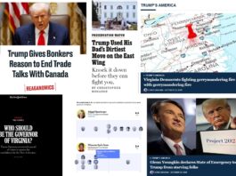 Friday News: “Trump Gives Bonkers Reason to End Trade Talks With Canada”; “Trump Used His Dad’s Dirtiest Move on the East Wing”; “Youngkin declares State of Emergency to stop Trump from starving folks”; In NY Times Panel, Earle-Sears Gets Pathetic 2.4/10