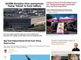 Saturday News: “The greatest hunger catastrophe since the Great Depression’”; “$130M donation from anonymous Trump ‘friend'” Raises Ethical Red Flags, Only $100 per Servicemember; “Big Tech Helped Bankroll the East Wing Destruction”; “Trump has built a regime of retribution and reward”