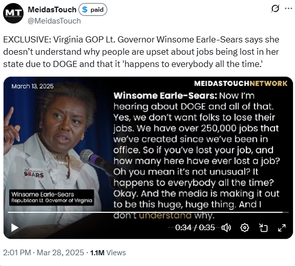 With Trump Slated to Visit Today, Earle-Sears Needs to Stand Up to His Attacks on Virginia Jobs 