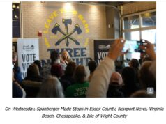 Photos: Spanberger’s “Virginia Votes Bus Tour” Stops in Essex County, Newport News, Virginia Beach, Chesapeake and Isle of Wight