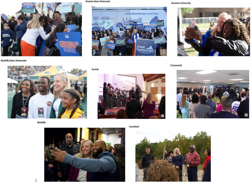 Photos: Spanberger Kicks Off Her “Virginia Votes Bus Tour” with Stops in Petersburg, Hampton, Norfolk, Portsmouth, & Southampton County