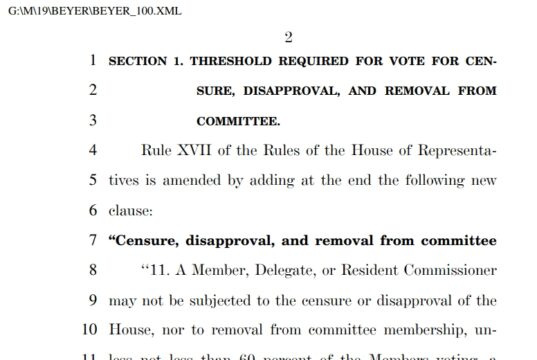 Reps. Don Beyer (D-VA08), Don Bacon (R-NE02) Introduce Bipartisan Resolution to Fix Broken House Disciplinary Process