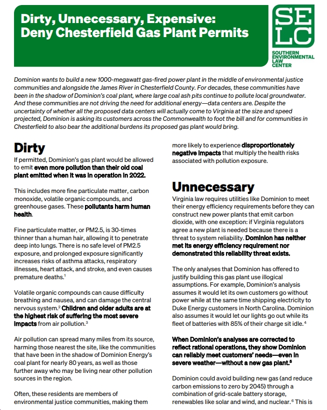 Virginia’s State Corporation Commission Approves Polluting (Billions of Pounds of Greenhouse Gases), Expensive ($8 Billion Cost to Ratepayers), So “Big Tech can power its data centers and monopoly utilities can profit from them”