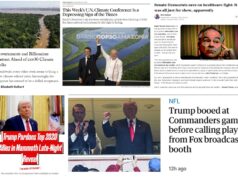 Monday News: “This Week’s U.N. Climate Conference Is a Depressing Sign of the Times”; 8 Senate Dems, Including Tim Kaine Unfortunately, “Just Made a Huge Mistake”; “Trump pardons top allies who aided bid to subvert the 2020 election”; Trump Booed at Commanders Game