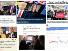 Wednesday News: “Trump Excuses Murder and Blames the Victim”; “Johnson reveals MAGA strategy on Epstein files: Delay, deny, defend”; “Trump Told a Woman, ‘Quiet, Piggy,’ When She Asked Him About Epstein”; “Moral rot in elite journalism is killing the whole field”