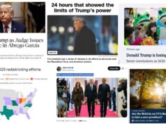 Saturday News: “24 hours that showed the limits of Trump’s power”; “Where states stand on redistricting after critical blow to Trump agenda”; “Not in any photos with Jeffrey Epstein”; “Are the MAGAs on UVA Board of Visitors still trying to hire a new president?”