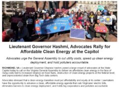 Video: Lt. Gov. Ghazala Hashmi, Del. Rip Sullivan, Advocates Rally for Affordable Clean Energy at the Virginia Capitol