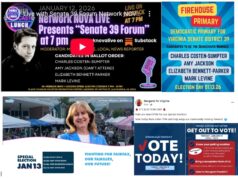 SD39 Democratic “Firehouse Primary” (Full Video of Last Night’s Forum) Today From 8:30 am to 7 pm; Also HD11 (Gretchen Bulova), HD23 (Margaret Angela Franklin) Special Elections Today From 6 am to 7 pm