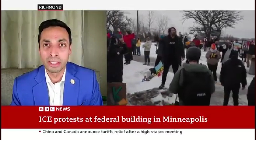 Video: Rep. Suhas Subramanyam Says Trump Administration WANTS People to (Falsely) Believe that Minnesota Protesters Are “Paid Agitators,” When in Fact They’re Just “upset and scared”