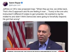 Video: House Dem Leader Hakeem Jeffries Says That VA Redistricting Referendum Lets Voters Decide, Shows “When they go low, we strike back”