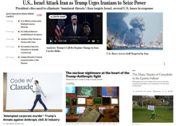 Saturday News: “U.S., Israel Strike Iran”; “Why Have You Started This War, Mr. President?”; “‘Attempted corporate murder’: Trump’s threats against Anthropic chill AI industry”; “The Many Shades of Complicity in the Epstein Fallout”