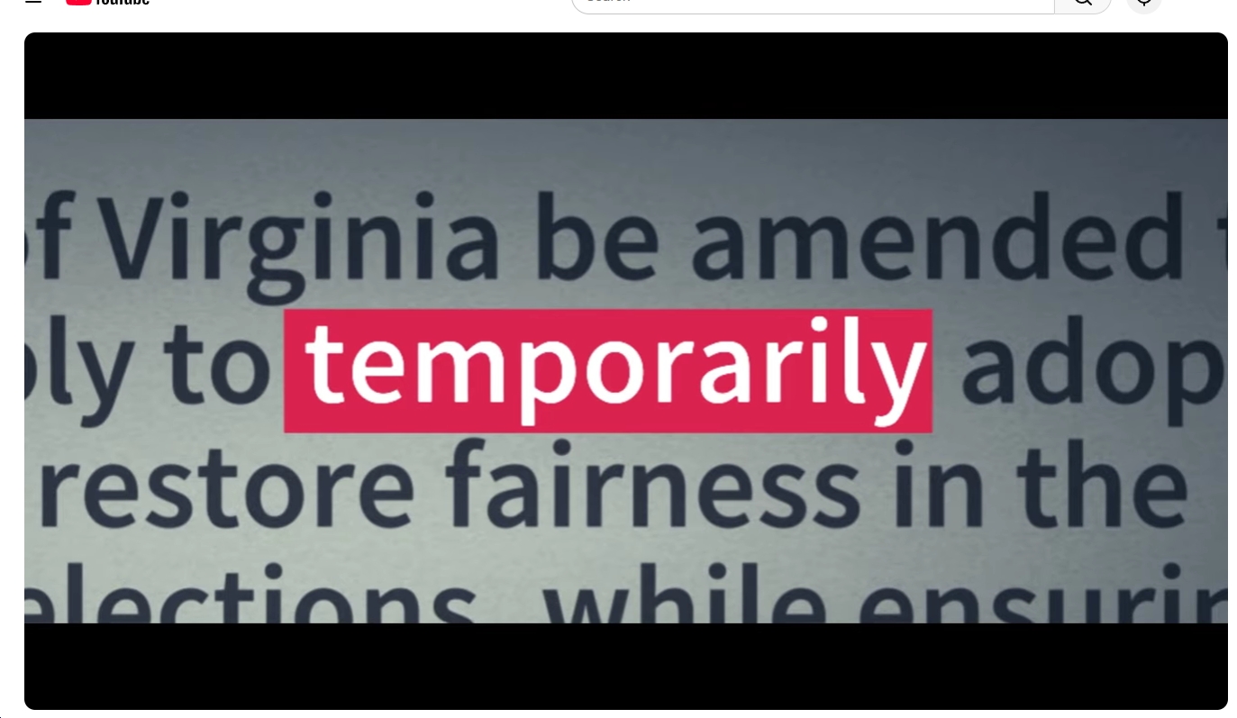 Video: As New Congressional Maps Are Released, Virginians for Fair Elections Launches First Ad of Campaign