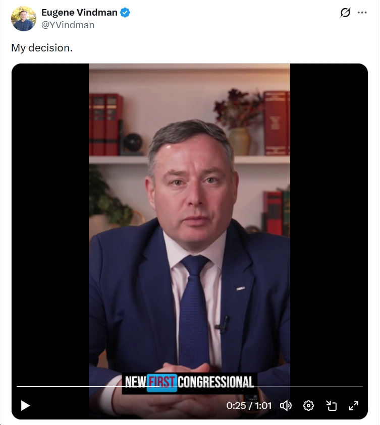 Video: Rep. Eugene Vindman (D-VA07) Announces Re-Election Campaign in Virginia’s (New) First Congressional District