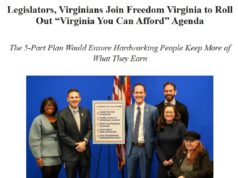 Video: Legislators, Virginians Join Freedom Virginia to Roll Out “Virginia You Can Afford” Agenda