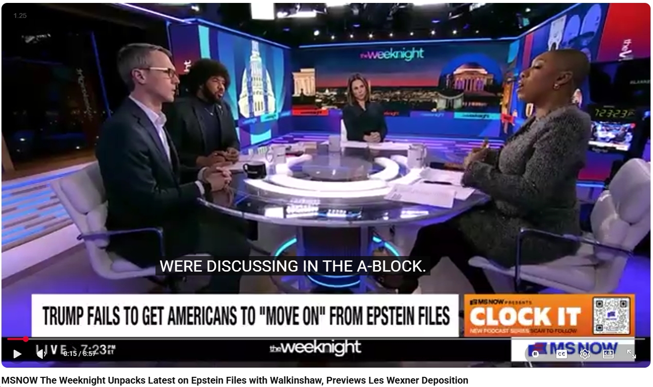 Video: Rep. James Walkinshaw (D-VA11) Asks, “Why does [Trump] keep lying [about his relationship with Jeffrey Epstein]? Why has he done everything in his power to cover this up?”