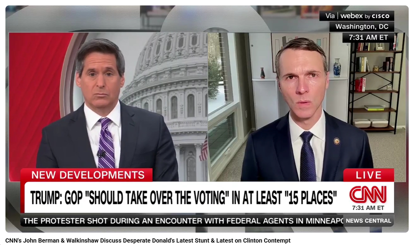 Video: Rep. James Walkinshaw (D-VA11) Says Trump’s Call to “Nationalize the Elections” Is “not constitutional, not legal and it’s not going to happen”