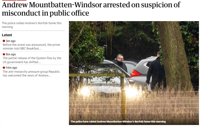 Rep. Suhas Subramanyam (D-VA10) on Arrest of Andrew Mountbatten Windsor: “He appears repeatedly in the documents we have uncovered as having knowledge of Jeffrey Epstein’s crimes”