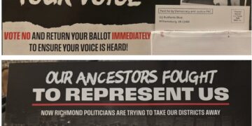 Opponents of VA Redistricting Amendment Send Out Mailer/Text Falsely (and Offensively!) Claiming That Fighting Trump’s Assault on Our Democracy Is “Just Like Jim Crow”