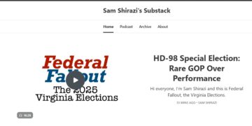 Sam Shirazi Looks at “Rare GOP Overperformance” (in HD98 Last Night), Analyzes What That Might Mean for the VA Redistricting Referendum