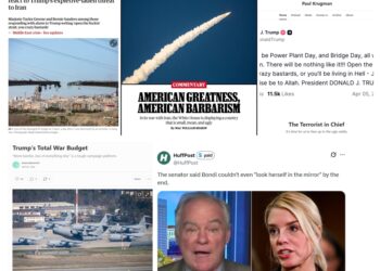 Monday (4/6) News: “Unhinged Madman”; “Terrorist in Chief”; “Trump’s Total War Budget”