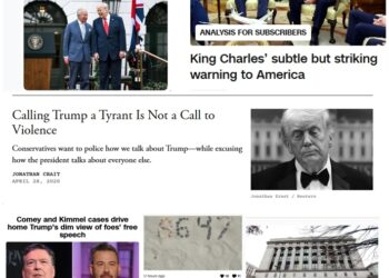 Wednesday (4/29) News: “King Charles’ subtle but striking warning to America”; Trump “Two Kings” Post; “Comey and Kimmel cases drive home Trump’s dim view of foes’ free speech”