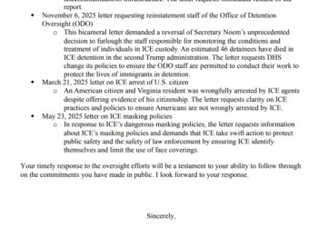 Sen. Mark Warner Demands DHS Accountability: Calls on New Secretary to Restore Oversight, Fully Cooperate with Congress and IG