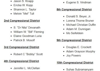 VA Dems Announce Official List of Candidates for the 2026 August Democratic Primaries (VA01, VA02, VA05, VA08 and VA09 Will Have Contested Primaries)