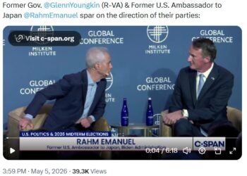 Video: Rahm Emanuel Demolishes Glenn Youngkin, Corrects His B.S. and Lies, Shuts Him Up…VERY Entertaining!