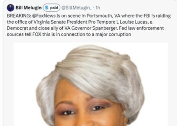 After 10D-1R Map Is Passed by Voters, Trump/Patel FBI Raids the Portsmouth Office of VA Sen. Louise Lucas