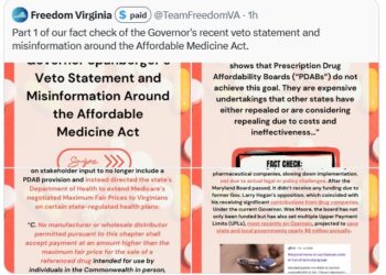 Fact Check: Governor Spanberger’s Veto Statement and the Misinformation Around the Affordable Medicine Act
