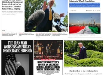 Wednesday (5/13) News: “Trump says he ‘doesn’t think about Americans’ financial situation’ as he heads to China for talks with Xi Jinping”; “The Iran War Worsens America’s Democratic Erosion”