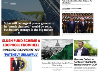 Wednesday (5/20) News: Solar, Battery Storage Booming Worldwide; “Putin Seeks a Boost From Xi in Beijing as War Effort Falters”