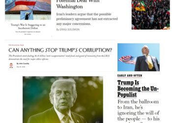 Memorial Day (5/25) News: “Trump’s War Is Staggering to an Incoherent Defeat”; “Can Anything Stop Trump’s Corruption?”