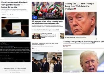 Tuesday (5/26) News: “Pope Leo demands AI rules to ‘safeguard humanity’ — before it’s too late”; “Taking the L … And Trump’s Long Iran Walk Into the Twilight”